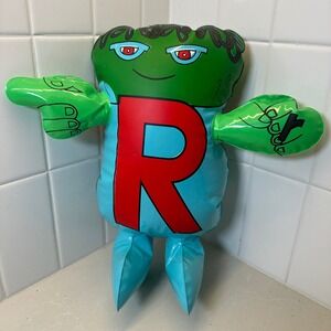 Vintage 1971 The Letter People Inflatable Alphabet R Mr. Ripping Rubber bands 70